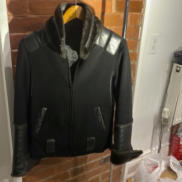 Black Warm Fall Coat - size small - Picture 1 of 6